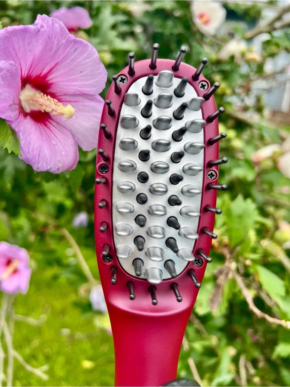 NWOB Babyliss Nano Titanium Pro Hair Hot Comb Straightener Brush Iron purse size